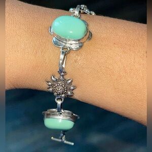 Green Howlite Bracelet 7”-8”
